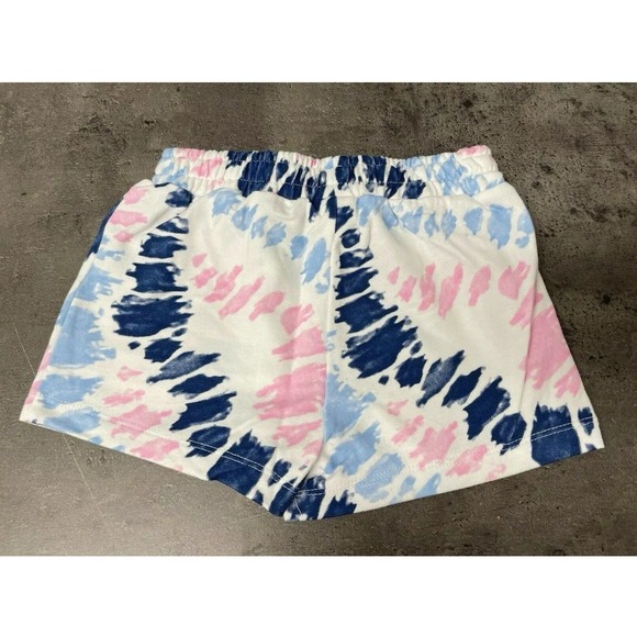 Lucky Brand Little Girl's Size 4 2-Pc Outfit Set Tank Top Shorts Blue Tie Dye - Picture 5 of 7